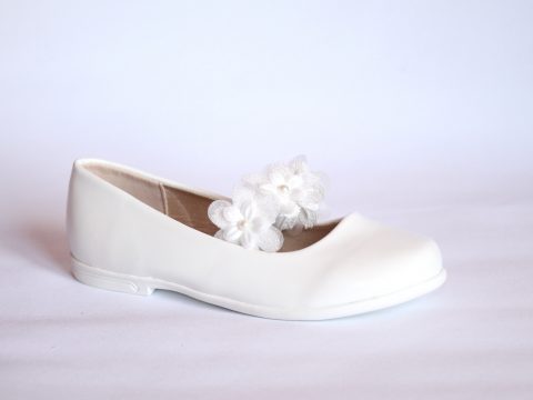 Zapato niña blanco ceremonias.