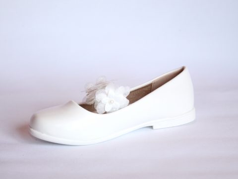 Zapato niña blanco ceremonias.